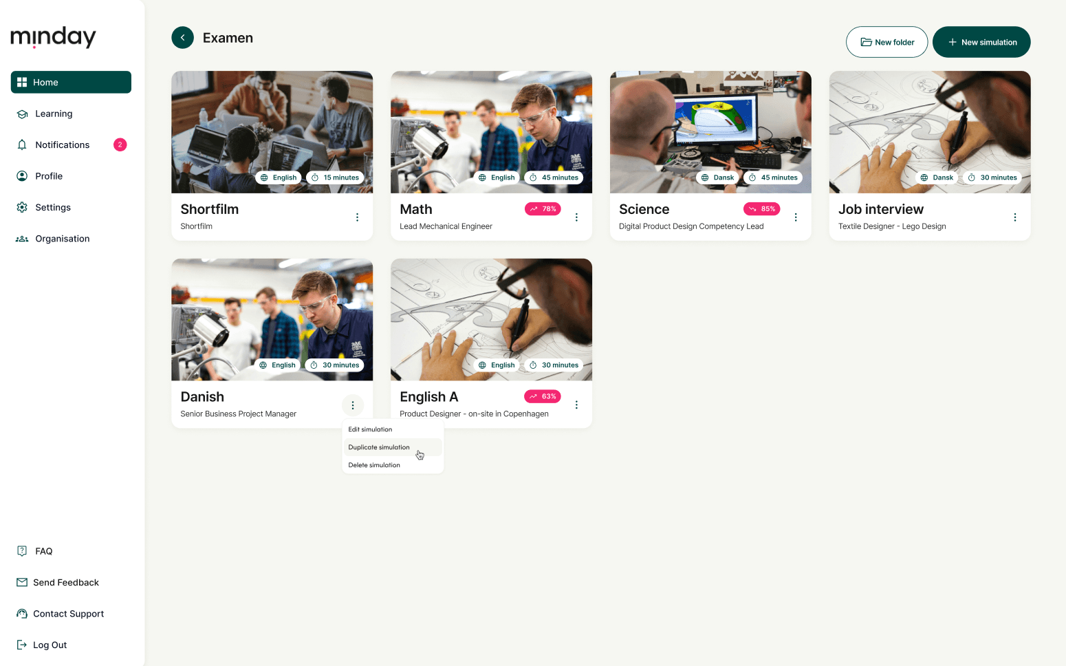 Everytalk.ai home dashboard