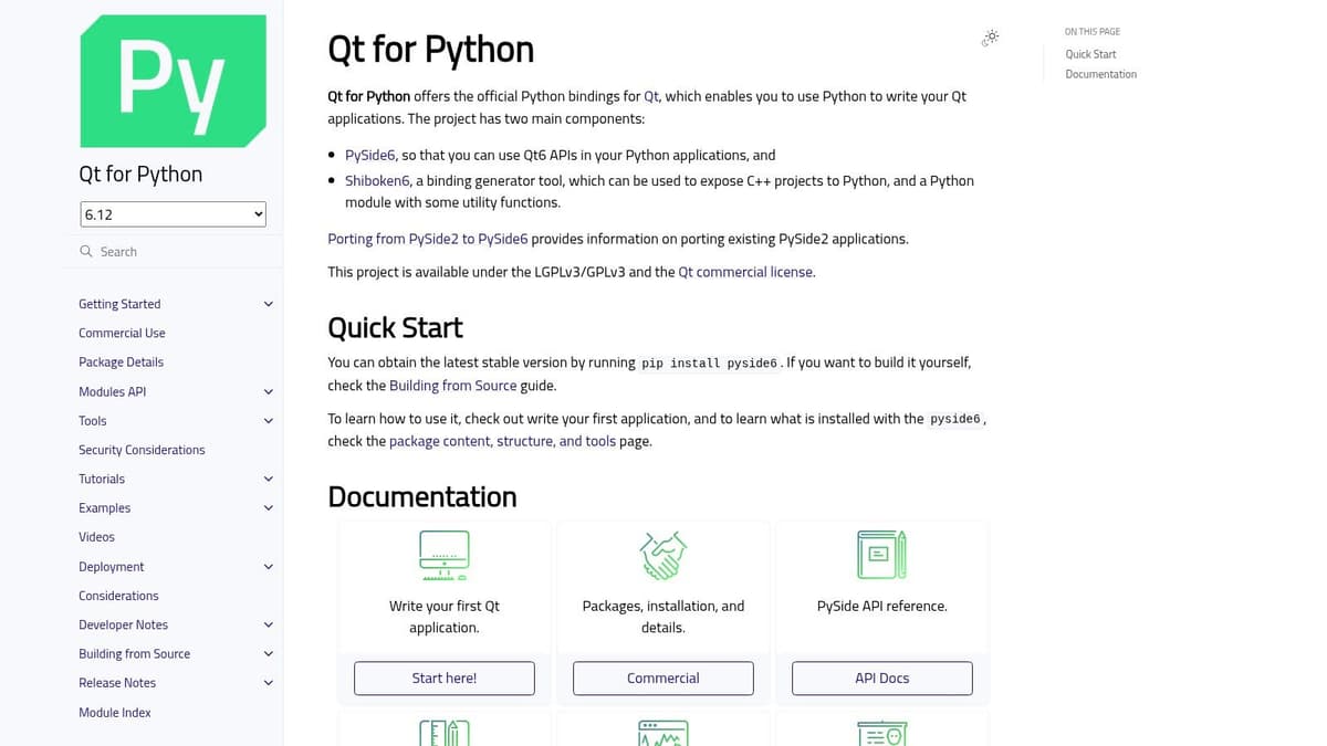 PySide6 (Qt for Python)