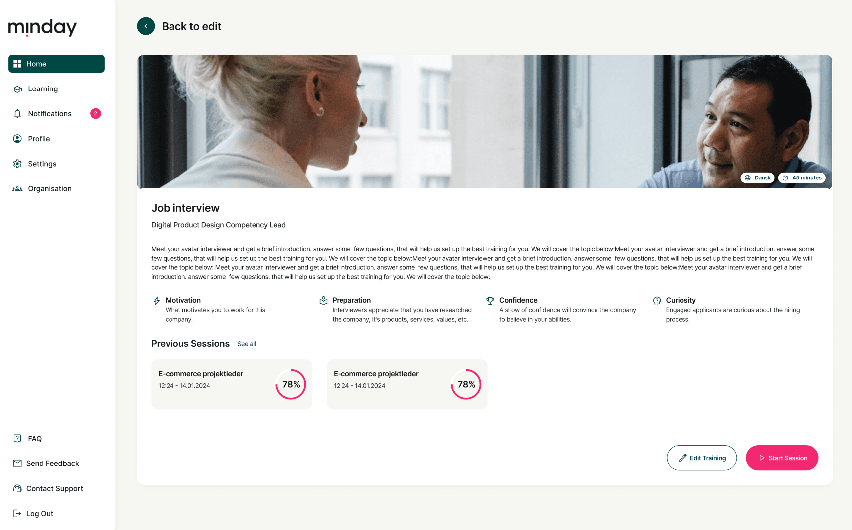 Everytalk.ai preparation metrics
